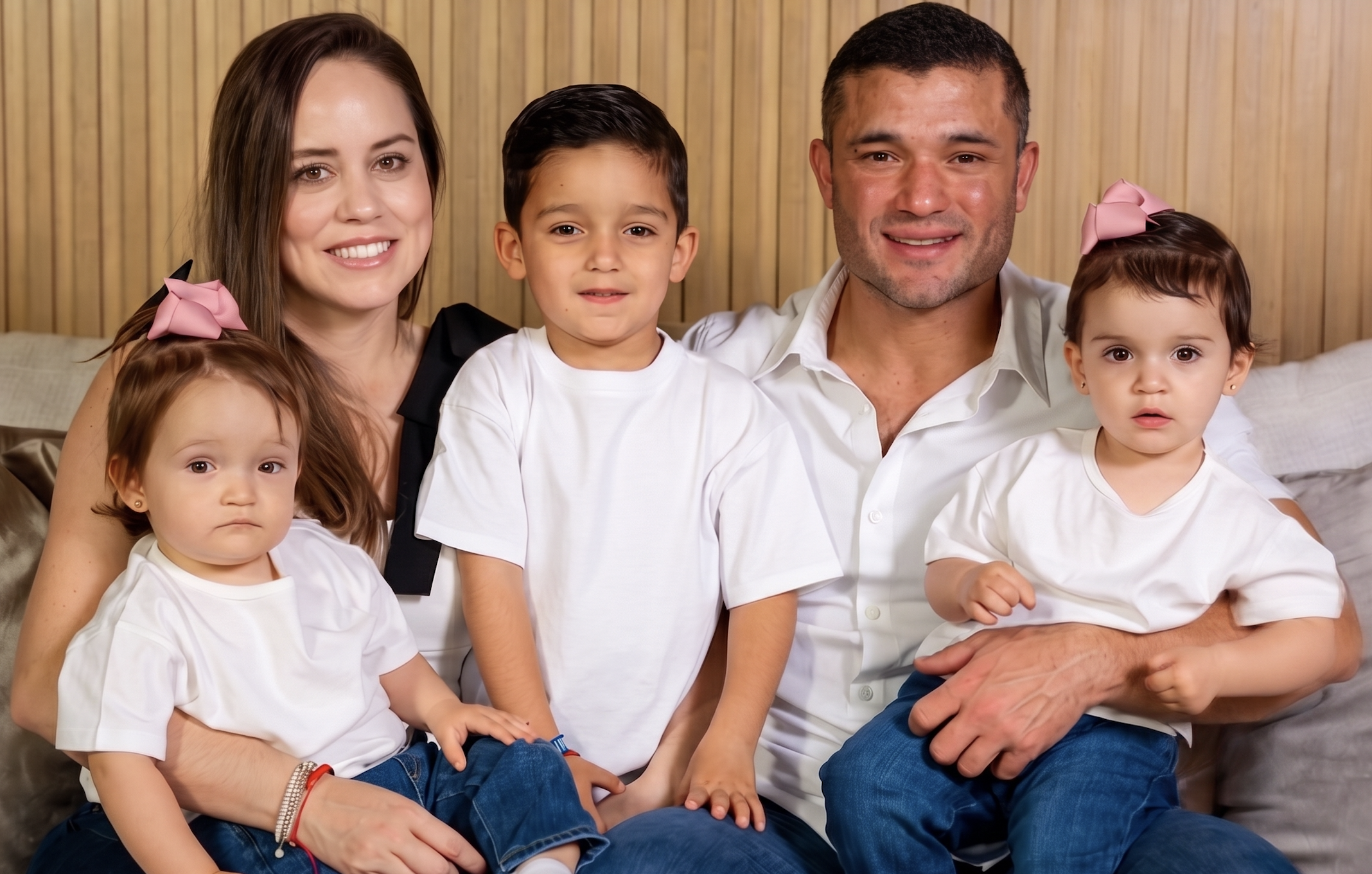 Marimar Arroyo y su familia